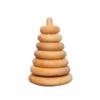 BUSY PUZZLE Ring Wooden Stacking Toy Montessori Wooden Pyramid Gifts for Toddlers Natural Baby Toy Pyramid Handcrafted Toy for 1 Year Old view 1