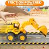 Beestech Construction Toys, Friction Powered Excavator Loader Truck Vehicles, Beach Sand Sandbox Toys for 3, 4, 5 Years Old Boys Kids Girls (2 Pack) view 2
