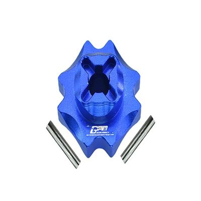 GPM for Losi 1/8 LMT 4WD Solid Axle Monster Truck Upgrade Parts Aluminum Center Differential Outputs - 3Pc Set Blue