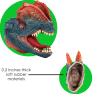 Gemini&Genius Dinosaur Toys Dilophosaurus Hand Puppets Halloween Scary Toys Soft Rubber Role Play Animal Head Puppets, Toy Gifts for Kids 3-12 Years Old view 2
