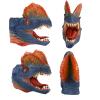 Gemini&Genius Dinosaur Toys Dilophosaurus Hand Puppets Halloween Scary Toys Soft Rubber Role Play Animal Head Puppets, Toy Gifts for Kids 3-12 Years Old view 3