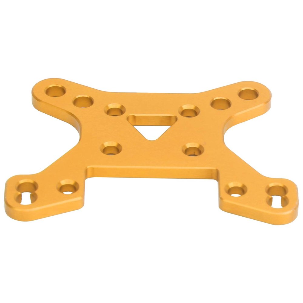 Car Tower, Shock Absorber Plate, PShock Tower Damper Aluminum Alloy Lightweight Front Rear Shock Tower for RC Car Spare Parts for Wltoys 144001 1/14(Golden Y)