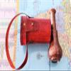 Arch Instruments Brass Monocular with an Attractive Engraved Floral Head Telescope with Small Handy Leather Bag view 3