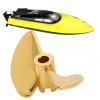 RC Marine Propeller, RC Boat Propeller for FeiLun FT016 FT007 FT012 FT009 FT011 FT010 FT016 for PC Ship Player for UDI RC Boat(Yellow Y) view 2