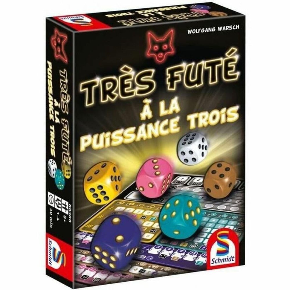 Schmidt Spiele - Trs Fut la Puissance Trois - Jeu de Ds - Rapidit et Stratgie - Jeu de socit Roll and Write Pour Enfants et en Famille - From 8 years old - 88308