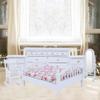 Dolls House Furniture Queen Bed 6pcs Mini Wood Cabinet Mini Furniture Miniature Dollhouse Bed 1:12 Wooden for Doll view 3