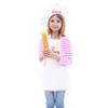 Baketivity Kids Chef Hat and Apron Set for Boys & Girls - One Size Fits All (Adjustable) Kids Cooking Aprons - Washable Kids Apron & Chef Hat Set for Cooking - Young Chefs & Junior Bakers Chef Outfit view 1