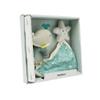 Miniland Newborn Baby Gift Pack, Doudou and Sensory Rattle Set, Soft and Safe Comfort Toy, 100% Washable, Ideal for Baby Shower Gifts, +0 Months, Green | Ocean view 2
