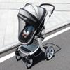 2 in 1 Net Baby Stroller Sun Shades with Zipper Window, Universal Mesh Travel Breathable See Through Outdoor Walking Beach Parasol Windproof Protective Cover for Seats and Carriers view 2