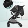 2 in 1 Net Baby Stroller Sun Shades with Zipper Window, Universal Mesh Travel Breathable See Through Outdoor Walking Beach Parasol Windproof Protective Cover for Seats and Carriers view 3