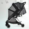 2 in 1 Net Baby Stroller Sun Shades with Zipper Window, Universal Mesh Travel Breathable See Through Outdoor Walking Beach Parasol Windproof Protective Cover for Seats and Carriers view 4