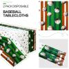 2 Pieces 108 x 54 Inch Baseball Table Covers Baseball Plastic Disposable Tablecloth Sport Theme Tablecloth for Sport Theme Games Day Birthday Party Decoration Supplies view 2