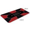 Professional Poker Mat Portable Poker Table Top, Smooth Premium Surface and Water Repellent, Red, 120x60cm/180x90cm, for Games Everywhere view 2