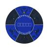 Portable Round Poker Mat Rubber Non-Slip Poker Table Top with Carrying Bag for Poker Games, Blackjack, Casino view 1