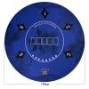 Portable Round Poker Mat Rubber Non-Slip Poker Table Top with Carrying Bag for Poker Games, Blackjack, Casino view 3