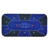 Professional Poker Mat, 10 Player Portable Natural Rubber Poker Table Top, High Elasticity/Waterproof, Layout w/Carrying Bag to Play Cards, Poker Games, Blackjack, Casino view 1