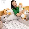 Cute Cat Plush Long Body Pillow Cuddle Cartoon Stuffed Animals Cat Plushie Soft Doll Pillows Gifts for Kids Girls (Gray, 51 Inches), 1 Count (Pack of 1) view 2