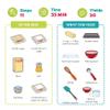 Baketivity Kids Baking Set, Meal Cooking Party Supply Kit for Teens, Real Fun Little Junior Chef Essential Kitchen Lessons, Includes Pre-Measured Ingredients (Baketivity Kit, Snowball) view 3