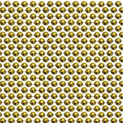 60" 12mm Round Metallic Gold Mardi Gras Beads - Dozen (12 Necklaces)