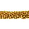 60" 12mm Round Metallic Gold Mardi Gras Beads - Dozen (12 Necklaces) view 3