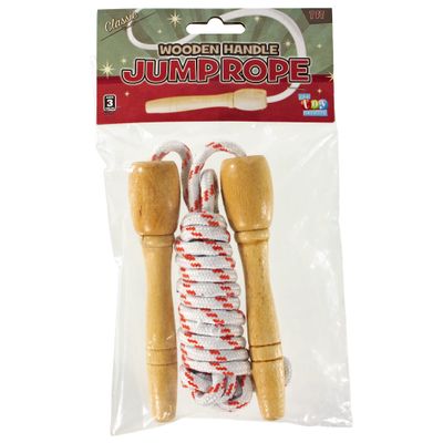 Craft County Wooden Adjustable Soft Skipping Rope Handles for Kids, Students Great for Exercise Birthday Party Activities Jumping Exercise Variety Colors