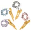 Craft County Wooden Adjustable Soft Skipping Rope Handles for Kids, Students Great for Exercise Birthday Party Activities Jumping Exercise Variety Colors view 2
