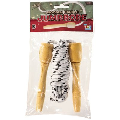 Craft County Wooden Adjustable Soft Skipping Rope Handles for Kids, Students Great for Exercise Birthday Party Activities Jumping Exercise Variety Colors