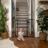 Summer Infant Modern Home Walk-Thru Safety Pet and Baby Gate, 28"-42" Wide, 30" Tall, Pressure or Hardware Mounted, Install on Wall or Banister in Doorway or Stairway, Auto Close Door - Gray view 2