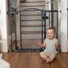 Summer Infant Modern Home Walk-Thru Safety Pet and Baby Gate, 28"-42" Wide, 30" Tall, Pressure or Hardware Mounted, Install on Wall or Banister in Doorway or Stairway, Auto Close Door - Gray view 3