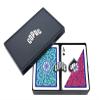 Copag 1546 Neoteric Design 100% Plastic Playing Cards, Poker Size (Standard) Green/Red (Regular Index, 1 Set) view 1