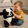 Cuteoy Peek A Boo Panda Bear Plush Toy Interactive Electric Stuffed Animal Repeats What You Say Singing Talking Musical Plushies Gifts for Christmas Birthday 11'' view 2