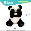 Cuteoy Peek A Boo Panda Bear Plush Toy Interactive Electric Stuffed Animal Repeats What You Say Singing Talking Musical Plushies Gifts for Christmas Birthday 11'' view 4
