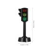 NUOBESTY Traffic Model Toys Signal Model Toys Mini LED Traffic Stop Light for Kids Educational Simulation Signal Lights Playset with Sound 2Pcs view 2