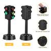 NUOBESTY Traffic Model Toys Signal Model Toys Mini LED Traffic Stop Light for Kids Educational Simulation Signal Lights Playset with Sound 2Pcs view 3