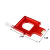 WORKER Metal Plus Pulley Catch Plate Dart Gate for Nerf Longshot and Terminator Modify Toy (Red) view 2
