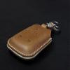 Leather Brut [CHV-01-5B] Key Fob Cover for Chevrolet / GMC Silverado 1500, 2500, 3500 / Sierra - Italian Veg-Tanned Leather - Handmade (Orange, Hardware #1) view 1