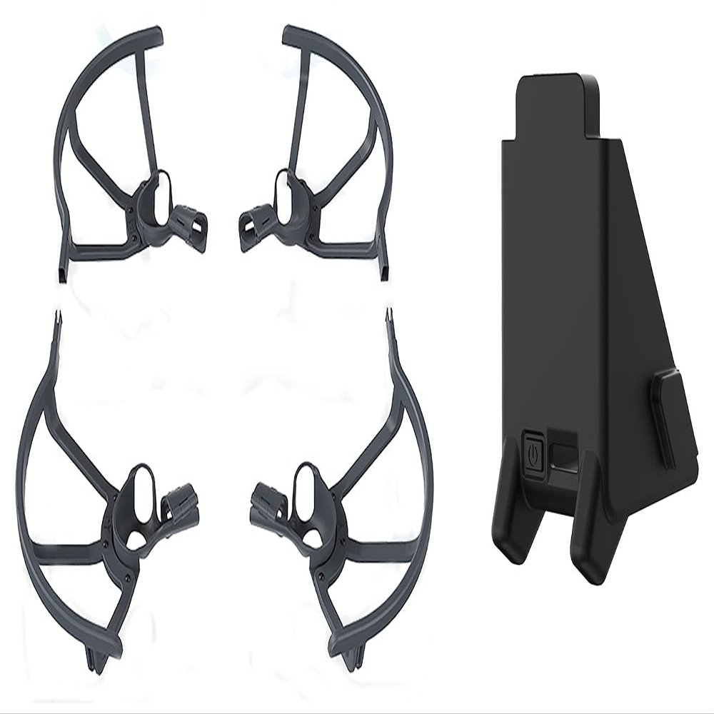 CZFRIEND Traversing Machine Accessories Set for DJI FPV (Propeller Guards + Battery Protection Cover Heightening Landing Gear)