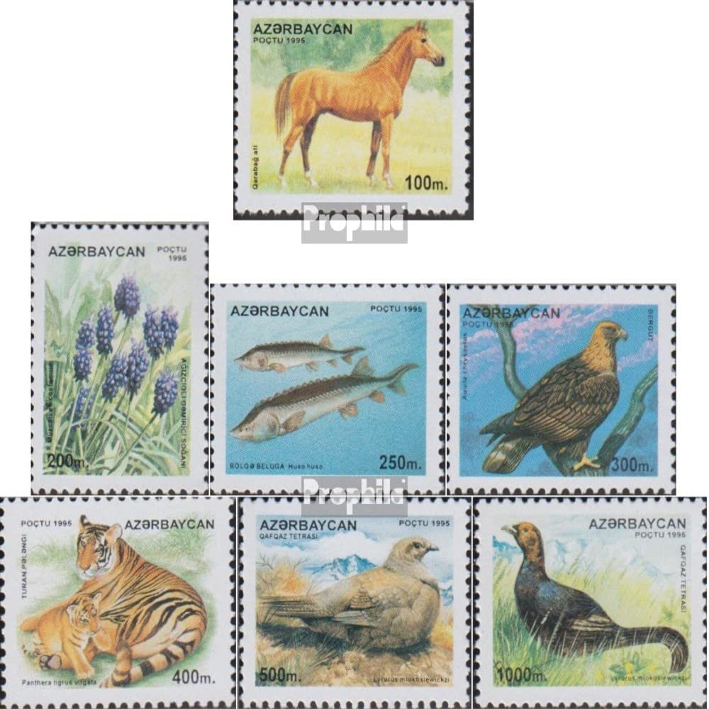 Aserbaidschan 269-275 (Complete.Issue.) unmounted Mint/Never hinged ** MNH 1995 Clear Brands: Flora and Flora (Stamps for Collectors) Birds