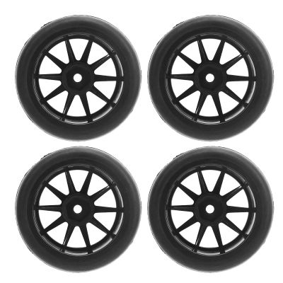 Kadimendium Abrasion Resistance Plastic RC Truck Tire RC Tire for WPL D12 4PCS Rubber for Replacement for WPL D12 1/10 RC Trucks