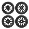 Kadimendium Abrasion Resistance Plastic RC Truck Tire RC Tire for WPL D12 4PCS Rubber for Replacement for WPL D12 1/10 RC Trucks view 1