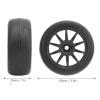 Kadimendium Abrasion Resistance Plastic RC Truck Tire RC Tire for WPL D12 4PCS Rubber for Replacement for WPL D12 1/10 RC Trucks view 3