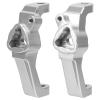 Alomejor 2PCS Aluminum Alloy Front C Seat, Front C Hub Caster Fit for 1/10 RC Cars Hub Caster Mount(Silver) view 1