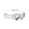 Alomejor 2PCS Aluminum Alloy Front C Seat, Front C Hub Caster Fit for 1/10 RC Cars Hub Caster Mount(Silver) view 2