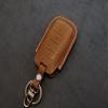 Leather Brut [RAM01-5B] Key Fob Cover fits 1500 - Italian Veg-Tanned Leather - 5 Buttons - Handmade (Orange, Hardware #2) view 3