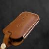Leather Brut [LX-03-4B] Key fob Cover for Lexus - RX350 IS250 GS300 GX460 GS460 IS350 IS-C IS-F LS600h ES350 - Italian Veg-Tanned Leather (Red, Hardware #2) view 3