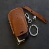 Leather Brut [LX-03-4B] Key fob Cover for Lexus - RX350 IS250 GS300 GX460 GS460 IS350 IS-C IS-F LS600h ES350 - Italian Veg-Tanned Leather (Red, Hardware #2) view 4