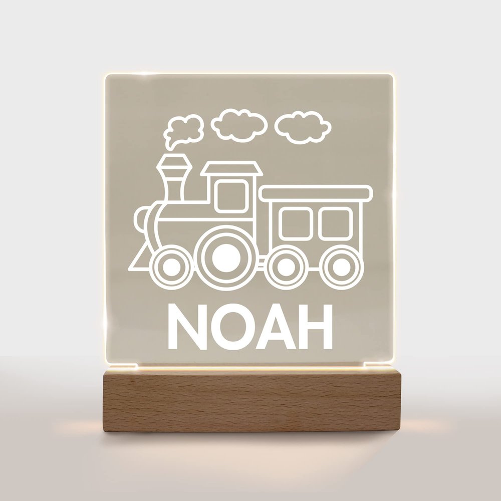 With Love From Julie Personalized Night Light for Kids Girls Boys Customized Gifts for Baby Nursery Lamp Bedroom Decor