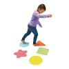 Excellerations Sensory Silicone Mats - Set of 5, Discover Different Textures with 5 Bright Shapes, Stepping Mats for Tactile Exploration, Active Play, Gross Motor Skills, Durable and Easy to Clean view 1