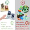 HETOMI Baby Soft Nesting Sorting Stacking Toys Silicone Teething Blocks Shapes Recognition Learning Development Toys for Toddler 3+ Months(Beige) view 3