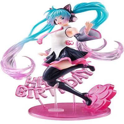 Taito Hatsune Miku Birthday2021 AMP ~Happy Cat ver~ Prize Figure, Multiple Colors (T83673)